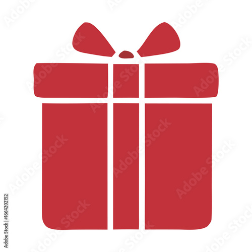 Stunning red gift box ready for celebrating special occasions and holidays