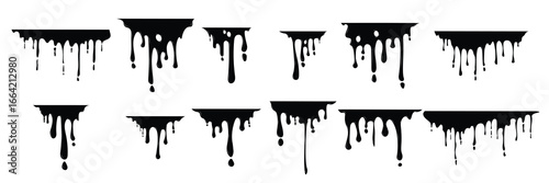Paint of drips vector