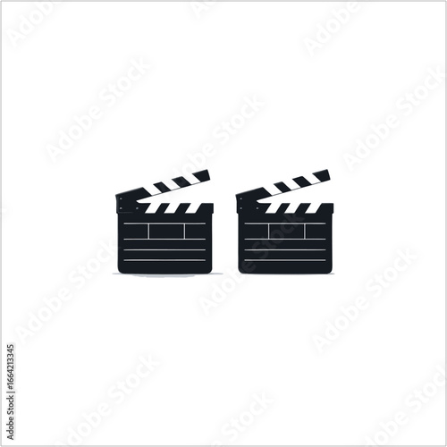 movie clapper board icon
