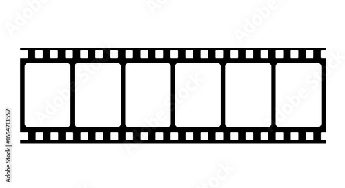 Classic movie film strip silhouette design for creative projects