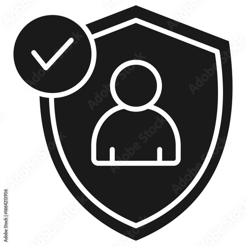 Trustworthy Glyph Icon