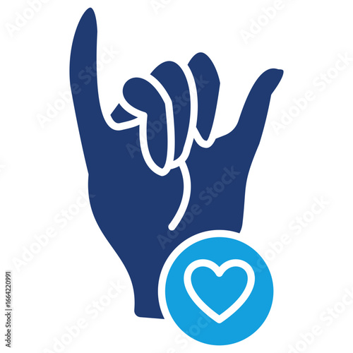 Sincerity Flat Blue Icon