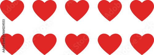 Red heart pattern, love symbol, romantic decoration, Valentine design, passion icon, wedding background, romantic illustration, heart shape, love graphic
