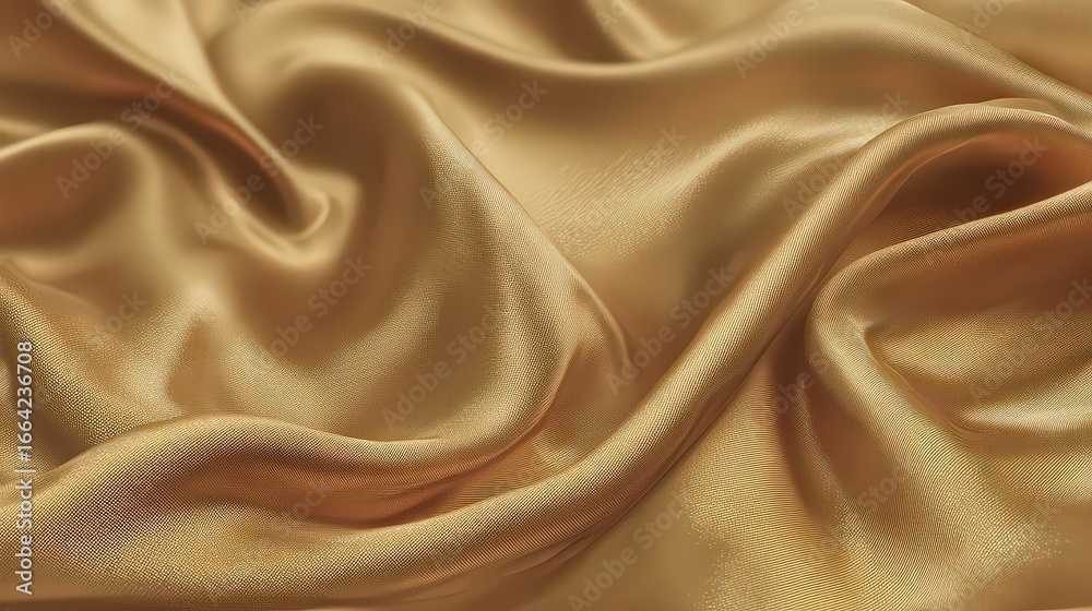 Obraz premium Golden Draped Fabric Texture