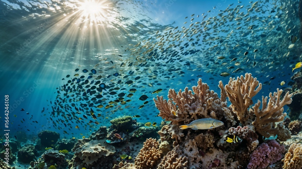 Obraz premium coral reef in the sea