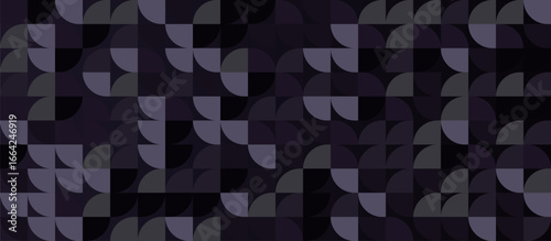 Minimal abstract simple geometric shape pattern dark grey tone background