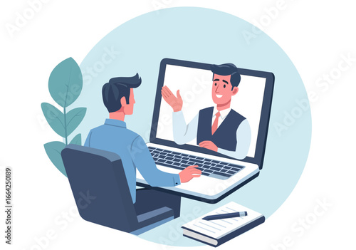 Online counseling, learning or meetings