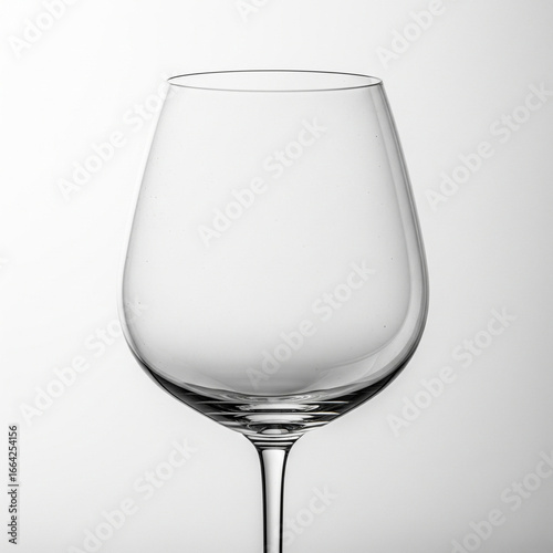 Wine Glass Product Photo: Monochrome, Macro, White Background