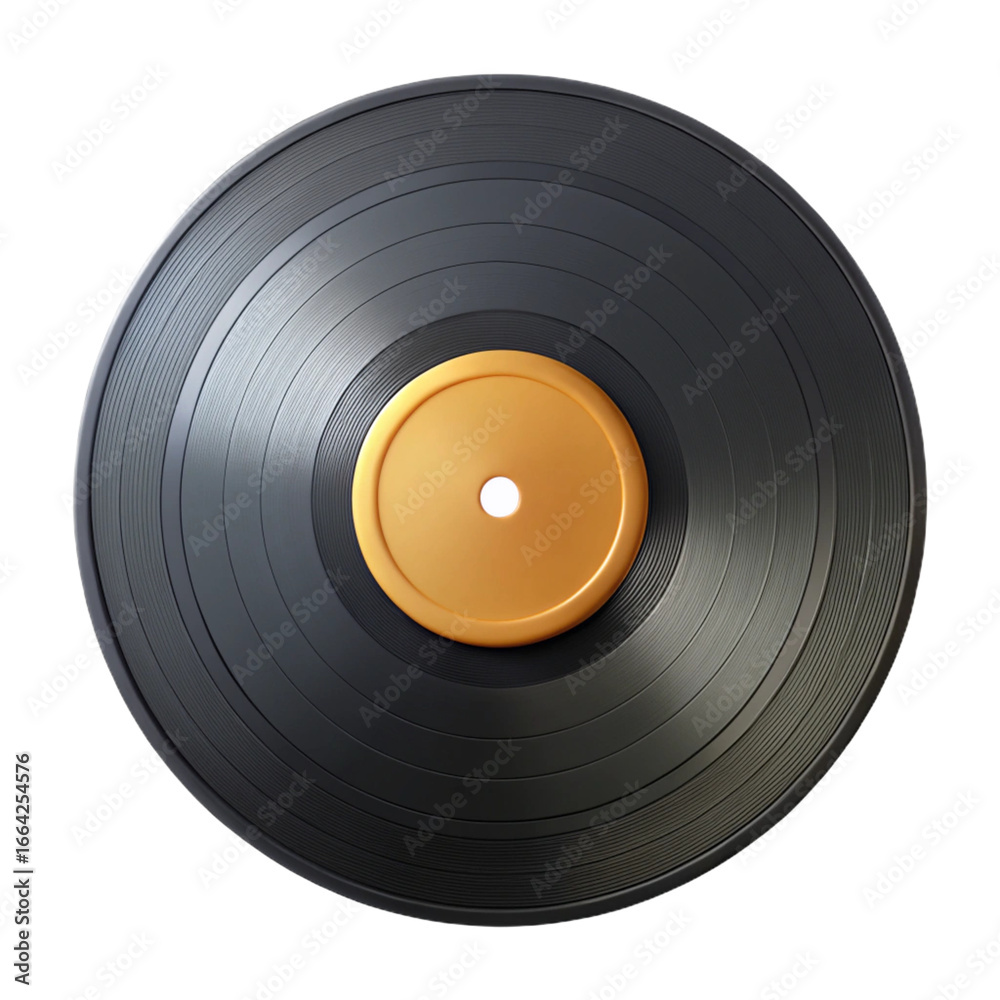 Obraz premium old vinyl record isolated on white
