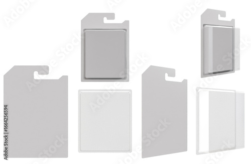Fotografie Blank Blister White Template