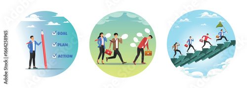 Increase efficiency or productivity concept. Workplace gossip, work bullying.  Productivity.
