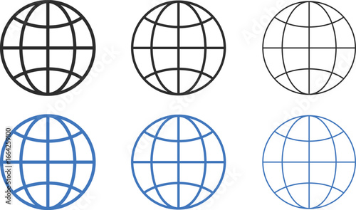 global icon set, web icon symbol, international connectivity global awareness, web icon stock vector illustration,