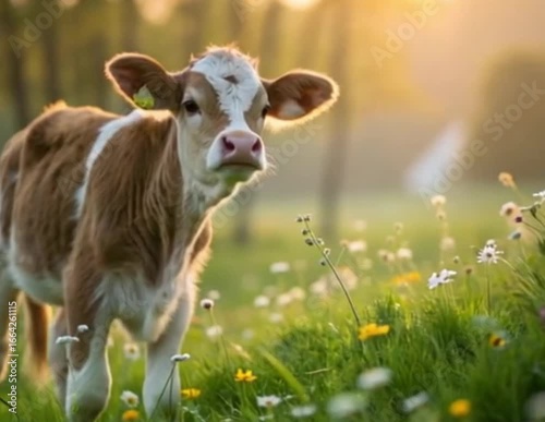 cow in the meadow