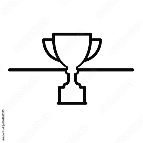 Trophy award symbol winner prize