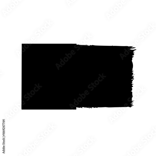 Abstract Black Rectangle Design Artistic Grunge Texture and Geometric Shape Elements