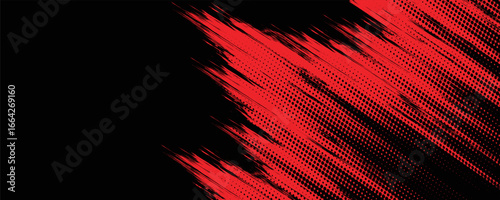 Grunge texture effect background. Distressed rough dark abstract textured. Black isolated on red. Graphic design element vintage style decoration concept grunge vector red black modern