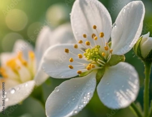 white flowers in the garden