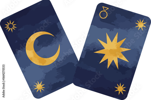 Mystic moon star tarot cards