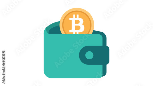 Vector illustration of a crypto wallet with Bitcoin, Ethereum, and Litecoin coins. Ideal for blockchain, cryptocurrency exchanges, DeFi apps, and fintech businesses.