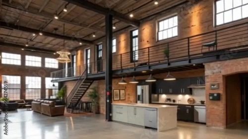 interior of a house with industrial look 