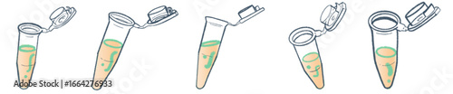 Microcentrifuge Tube PNG Illustration for Science and Laboratory Design