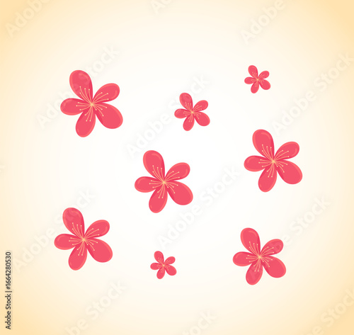 Cherry Blossom flower and Spring Season, Spring Leaf and Cherry Blossom, Cherry Blossom Flowers and Sakura Blooming Flowers
