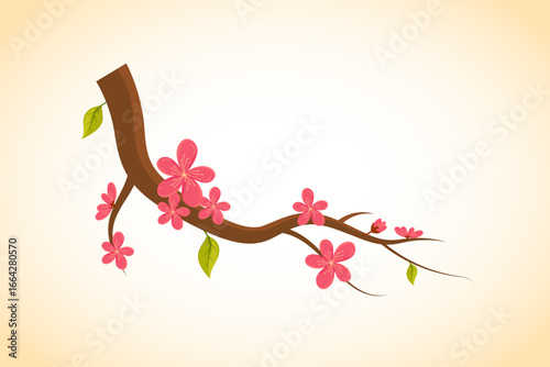 Cherry Blossom flower and Spring Season, Spring Leaf and Cherry Blossom, Cherry Blossom Flowers and Sakura Blooming Flowers