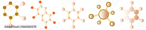 Molecular Structure PNG Illustration for Science and Chemistry Design