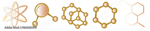 Molecular Structure PNG Illustration for Science and Chemistry Design