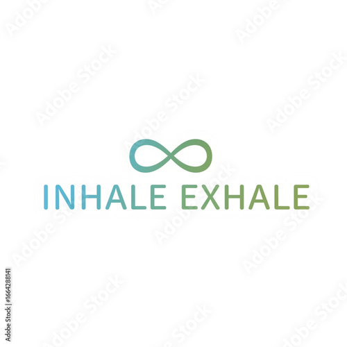 Inhale Exhale with Infinity Symbol Vector Sticker