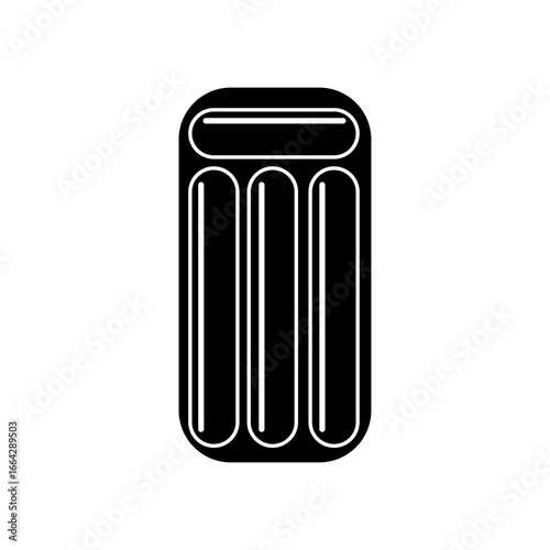 Inflatable mattress vector icon set. mattress illustration sign, collection. Pool symbol or logo.