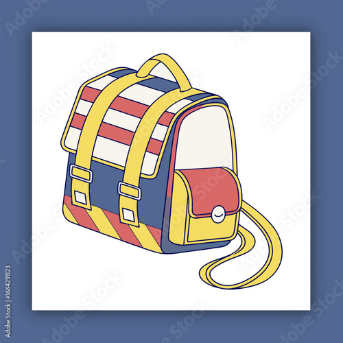 Colorfull Vactor School Bag