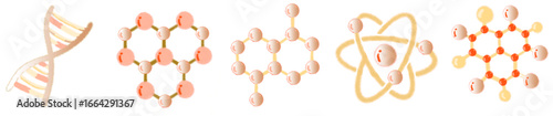 Molecular Structure PNG Illustration for Science and Chemistry Design
