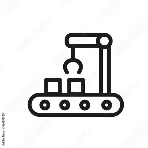 Automated Factory Process: Depicting a precise automated process within a cutting-edge facility, conveying innovation, productivity, and the future of manufacturing