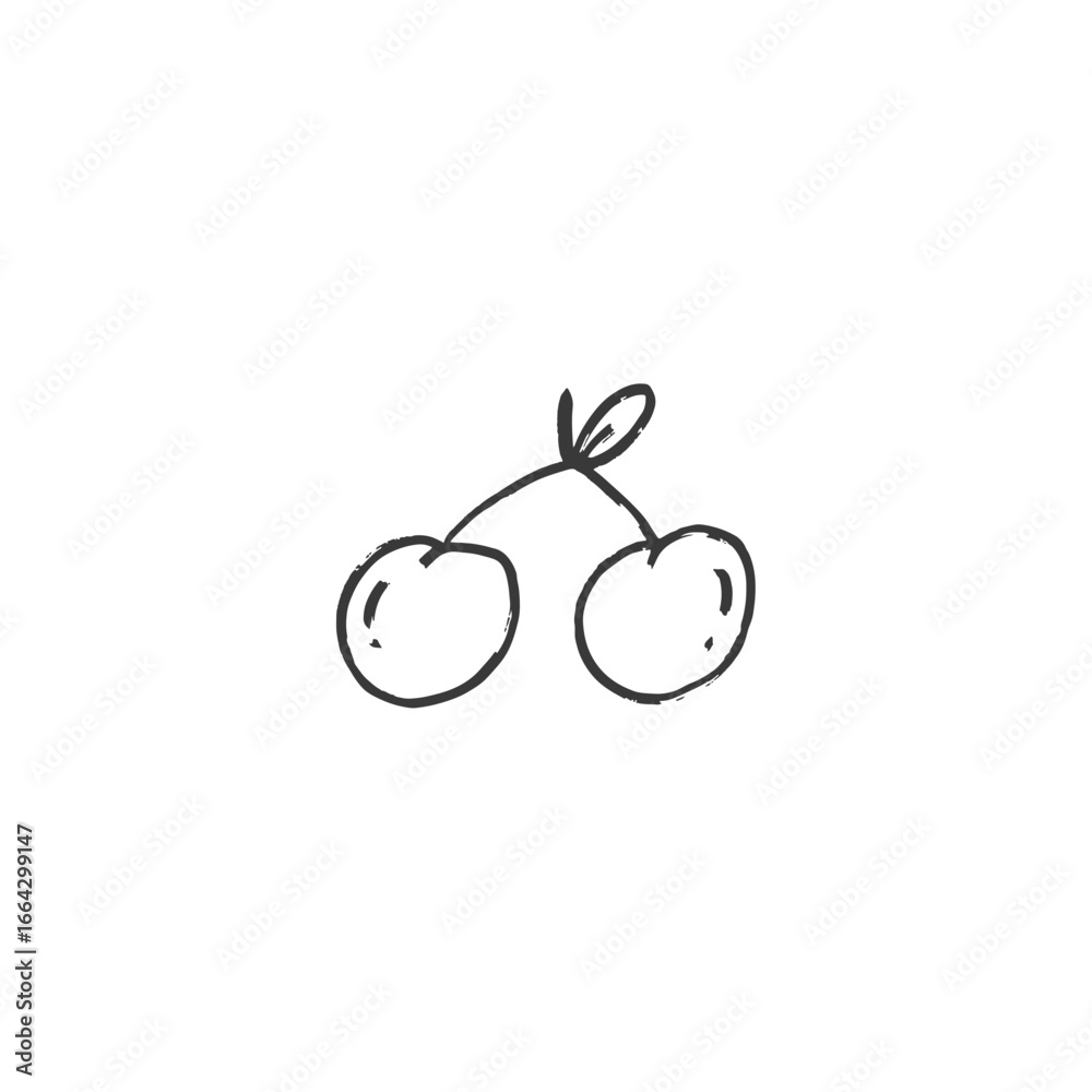 Obraz premium cherry fruit icon design vector illustration