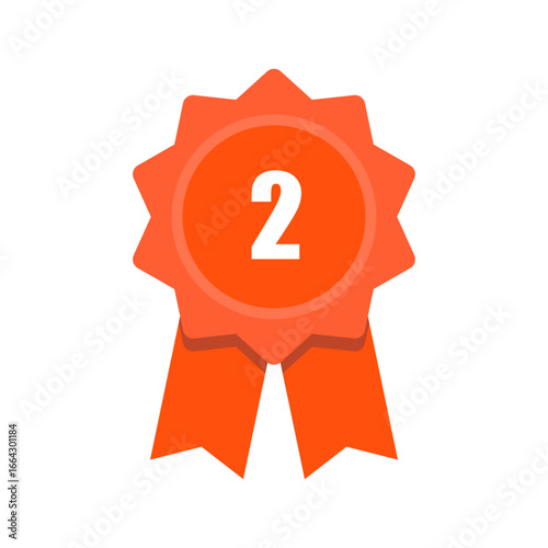 Red Ribbon vectors, sag, reward, illustration, prize, badge, 3rd place