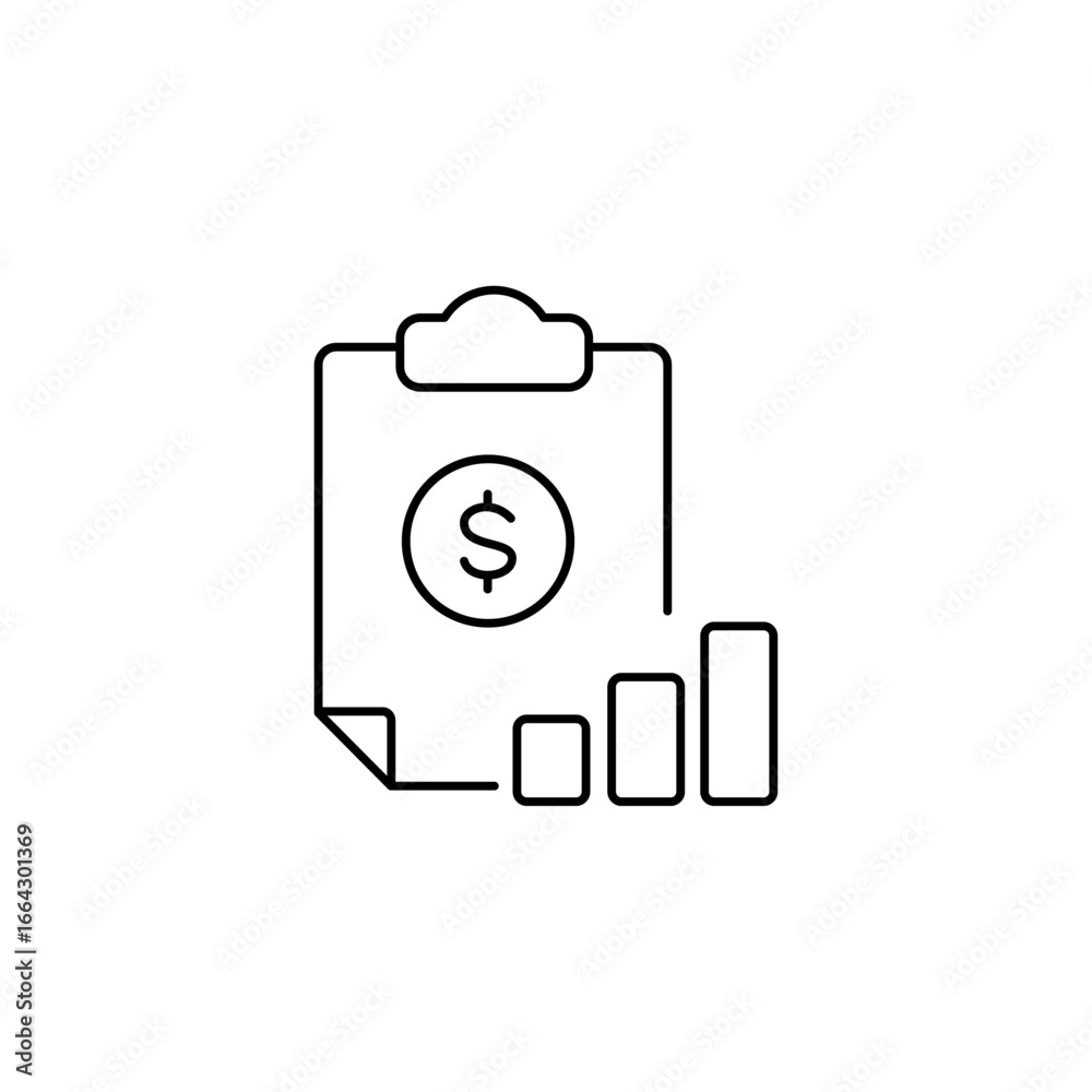 Obraz premium Economic growth chart