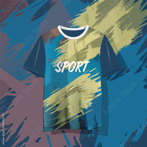 Abstract Paint Splatter Sport T-Shirt