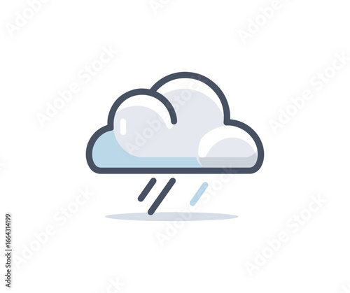 Rain cloud graphic illustration