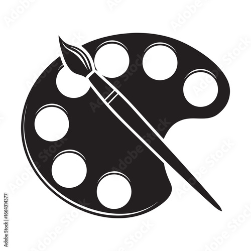 Minimalist Black and White Scooter Art