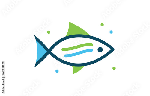 Stylized fish illustration
