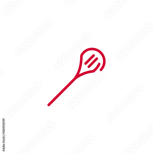 Red spatula illustration for kitchen