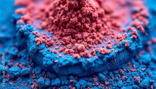 Close-up of indigo dye powder, vibrant blue hue,  blue dye,  color