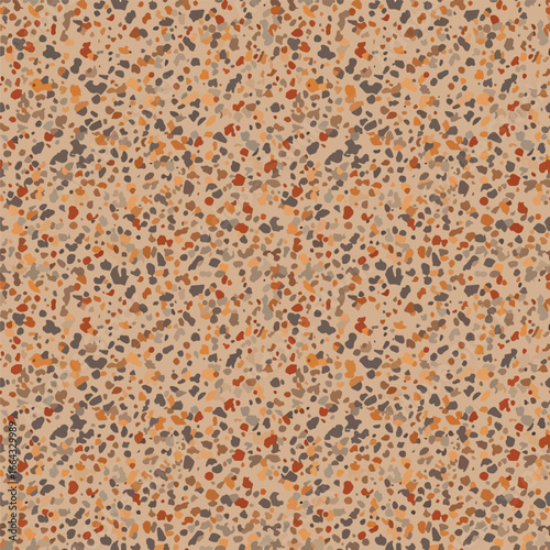Seamless Pattern, Terrazzo seamless pattern with abstract stone fragments on beige background Stock royalty free image.