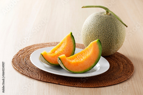 赤肉メロン 北海道富良野産　Red Melon from Furano Hokkaido