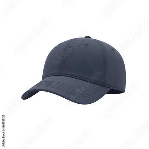 Dark blue baseball cap isolated on transparent background