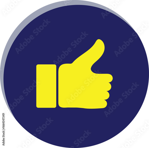 Thumbs Up Icon – Like, Approval, Positive Feedback & Social Media Symbol