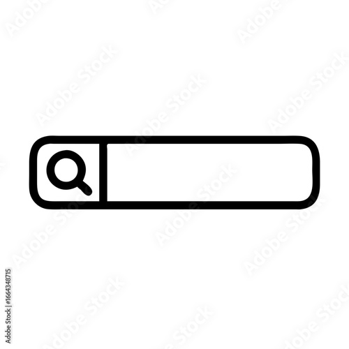 Search Bar Frame With Magnifier Search Icon