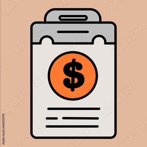 vector illustration of a dollar sign