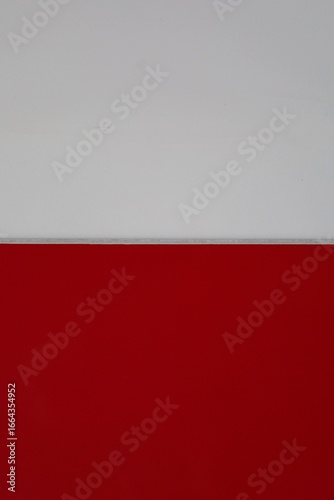 Rothko. Red and white wall in the city.